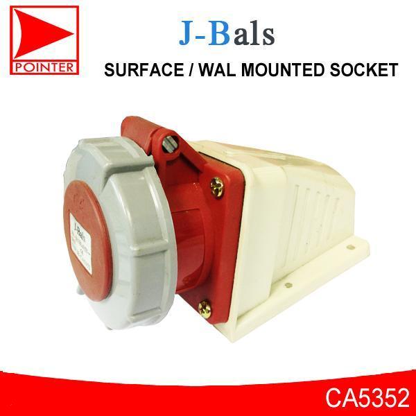 JBals Industrial Surface / Wall Mounted Socket IP67, 415V / 4P + E (5