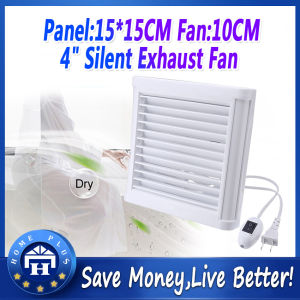 【Local delivery】 4Inch Waterproof Mute Exhaust Fan Bathroom Extractor Ventilating Strong Fan for Kitchen Toilet Window Ventilation Fans 220V Window-Ventilation-Fan
