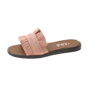 Free Shipping New Spring And Summer WomenS Shoes Lace-Up Casual Beach Sandals Plus-Size WomenS Flip-Flops Flat-Soled One-Strap Sandals