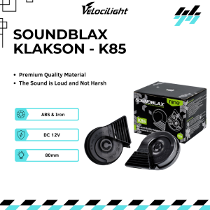 Snail Horn Klakson Keong Double Nyaring Mobil PNP Motor Waterproof K85 - SOUNDBLAX VelociLight