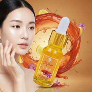 GLOWING SERUM SAFFRON 10ML WITH VITAMIN C BPOM MENCERAHKAN WAJAH MENGURANGI JERAWAT PERAWATAN WAJAH SERUM SAFFRON VIT C SERUM GLOWING PENCERAH WAJAH