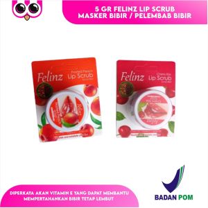5 GR FELINZ LIP SCRUB MASKER BIBIR / PELEMBAB BIBIR