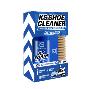 KS Shoe Cleaner Travel Kit – Portable Premium Sneaker Cleaning Neutral Formula Safe White Shoes Care Dry Clean Set KSORIGINAL