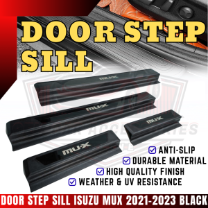 GCAO SIDE STEP SILL ISUZU MUX 2021-2023 BLACK (12402)