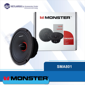 MONSTER SPEAKER MIDRANGE 8" RMS POWER (1PC) 130W MAX POWER (1PC) 1300W SENSITIVITY (Db/w/m): 94± 3dB Frequency Response: 92Hz - 20kHz Impedance: 4 OHMS