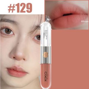 [ReadyStock] Italy KIKO milano Lip Gloss unlimited double touch 6ml Lipstick #103natural rose #108satin current red
