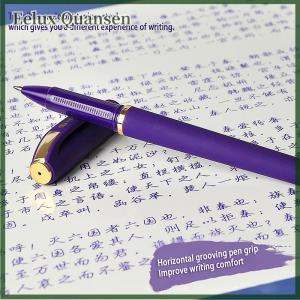 Eelux 1 pcs Tím mực gel bút 0.7mm 1.0mm cho các văn bản công suất lớn Refill văn phòng Nguồn cung cấp trở lại để sochool