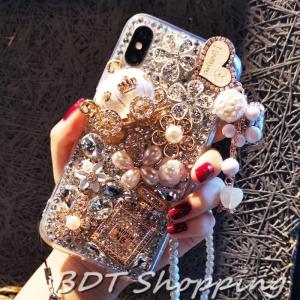 For Samsung S25 Ultra S24FE  A16 A06 A35 A55 A15 A05 A05S A24 A34 S23Plus Ultra A14 A54 A53 A73 A23 S22 S21 S20Plus Note20Ultra A13 A22 S21FE A72 A52s A42 A12 Luxury Pearl Pumpkin Carriage Perfume Bottle Soft TPU Phone Case