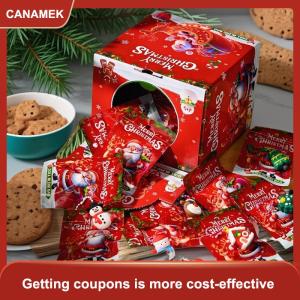 【CANAMEK】 4 8pcs Giáng sinh mù Túi Keychain phim hoạt hình Santa Claus cây Snowman Keyring Ba lô mặt dây chuyền trang trí bất ngờ mù Túi Quà Tặng
