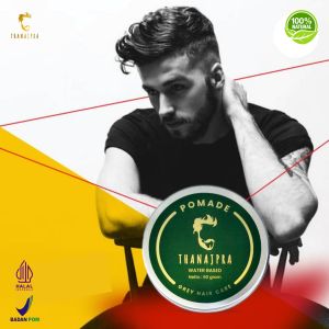 Minyak rambut khusus pencegah penghilang perontok penghitam uban alami Thanajpra pomade waterbased