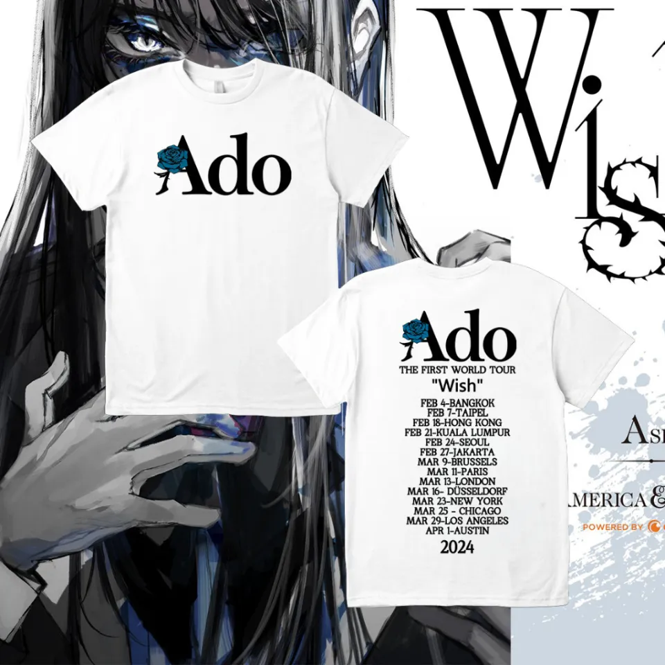 ADO, First World Tour T-Shirt Breathable Cotton s-5xl 1 | Lazada