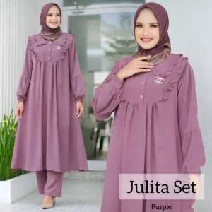 SET CEL WANITA TERLARIS 2024 CRINKLE AIR FLOW JULITA SET Bisa COD