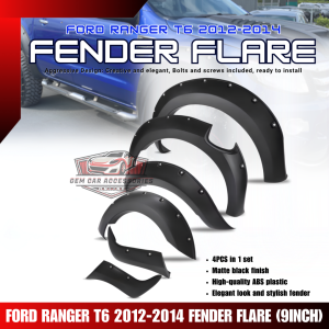 GCAO FORD RANGER T6 2012-2014 FENDER FLARE (9INCH) (11608)