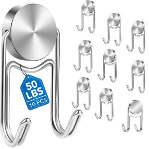 【Super low price】Magnetic Hook Cruise Cabin Ship Essentials Magnet Hooks Heavy Duty Strong Magnets Refrigerator Fridge Hanger Storage Holder Hook