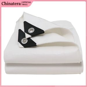 Weatherproof Poly Tarp Cover with Grommets Thick Waterproof Poly Tarp Cover for Swimming Pools Boats Camping Courtyards