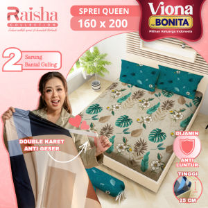 [NEW] VIONA T25 - Sprei Viona By Bonita Queen Tinggi 25cm (160x200) BY BONITA Ada Karet Anti Slip Terlaris Pilihan