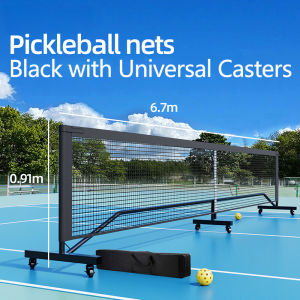 Professional pickleball net with swivel casters portable outdoor tennis rack standard pickleball net rack suitable for various venues