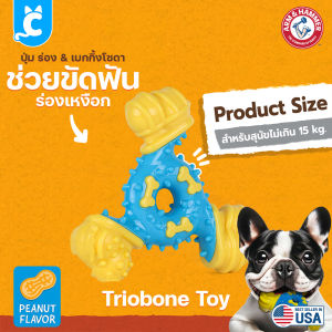 ARM & HAMMER ของเล่นสุนัข ยางขัดฟัน ผสมเบกกิ้งโซดา กลิ่นหอม Dog Dental Bone CleverPet
