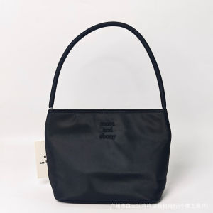 Korean Niche mucu and ebony bag nylon womens tote bag versatile commuter shoulder bag bucket bag