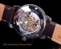 Forsining Men Watches Top Brand Luxury Mechanical Skeleton Watch Black Golden 3D Literal Design Roman Number Black Dial Clock. 