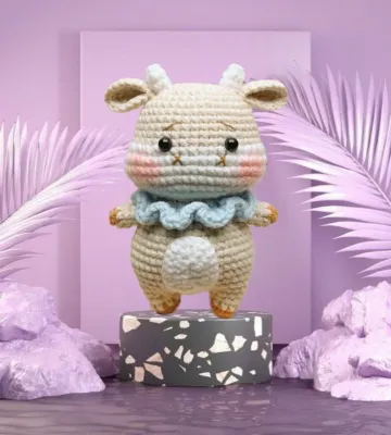 Móc khóa Handmade bằng Len [ 12 Con Giáp ] ~~ SỬU - TRÂU