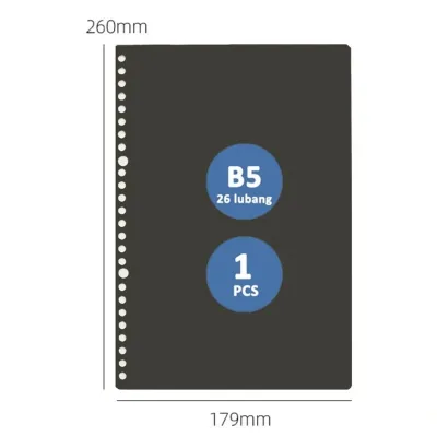 binder A5 B5/DIY plastik binder cover/warna permen cover binder A5 B5 sampul binder - coco market