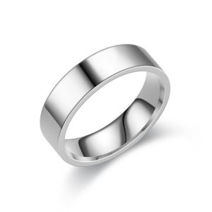 Cincin couple titanium Pasir 2list & Rata POLOS stainless Steel Fashing style RIng anti karat Selamanya