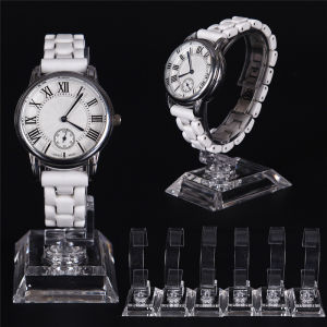 [fenggongshuode] 2pcs Clear Acrylic Detachable Bracelet Jewelry Watch Display Holder Stand Rack