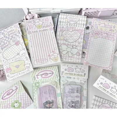 Set 6 bìa gói card goi quà kèm đầu tag và túi nilon