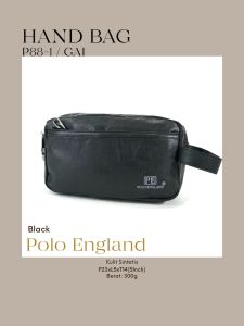 TAS TANGAN - HANDBAG PRIA - TAS TANGAN KULIT PAKAI PIN - DOMPET T48-5 / P88-1
