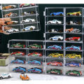 [Hanoi toys] Framework/Shelf/1:64 Model Car Display Box (with Dustproof Mica Cover) consists of 8 units, used for hot wheels/Minigt/Omica. 