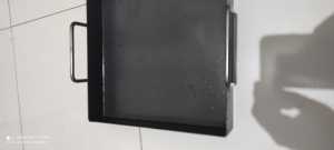 WAJAN DONAT/WAJAN SERBAGUNA/GORENG/WAJAN DONAT.KENTANG BAJA HITAM UK 30X30X5 CM TEBAL 2 MM TERMURAH