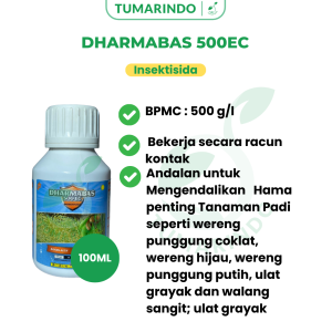 Dharmabas 500EC 100ml Insektisida Mengendalikan Hama penting Tanaman Padi seperti wereng punggung coklat wereng hijau wereng punggung putih ulat grayak dan walang sangit ulat grayak