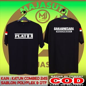 KAOS PLAT R BANJARNEGARA MODEL 1 //KATUN COMBED 24S TEBAL//BISA COD//KAOS KOMUNITAS//KAOS CLUB//KAOS DISTRO