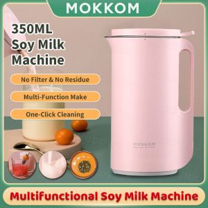 MOKKOM 350ml Soya Milk Maker Almond Milk Soymilk Breaker Household Full-Automatic Wall Breaking Free Filter Juicer for Rice Paste Baby Food Fast Speed Food Blender