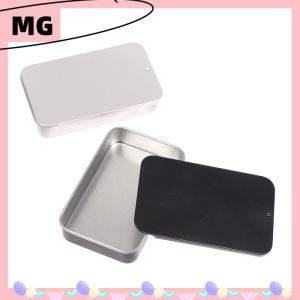 【Magical House】[ New Hot Fashion] 80*50*15mm Mini Iron Box Slide Cover Storage Box Portable Tin Boxes Container