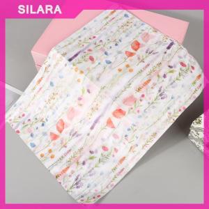 SILARA กระดาษห่อช่อดอกไม้สีขาว10แผ่นกระดาษห่อดอกไม้กระดาษห่อดอกไม้เค้กของขวัญอบเค้ก