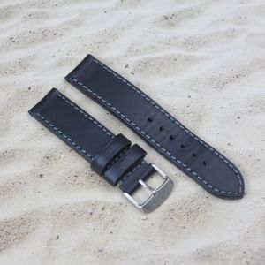 Tali strap kulit jam tangan Pria ukuran 20mm tali strap kulit sintetis