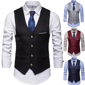 Plus Size Suit Vest for Men Korean Style Formal Wear Tuxedo Compatible Semi Formal COD Available