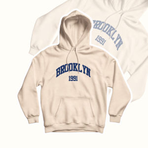 Hoodie Jumper Brooklyn 1991 (BORDIR) S -XXL (Pria & Wanita) / sweater hoodie brooklyn 1991 PREMIUM / Jaket Broklyn bordir premium full Bordir