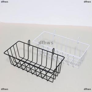 [COD] dfhws Metal Decorative Storage Basket DIY Iron Grid Flower Pot Hanging Shelf Wall Art Mounted Frame Mesh Display Rack Home Decoration
