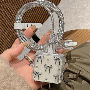 Walteriney Phone Charging Protective Case Set Creative Charging Cable Protective Case Suitable for IP