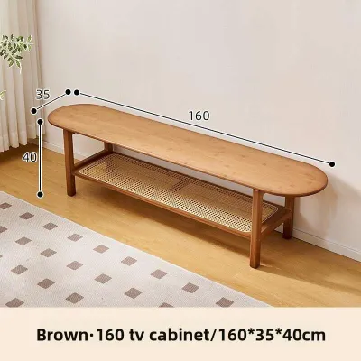 Vine Woven TV Console Cabinet Small-Sized Living Room TV Console Modern And Simple TV Cabinet