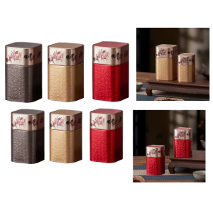 Cổ Điển Hộp đựng trà Rỗng Vuông Tinplate Kẹo Tin Nhỏ Lưu Trữ Tin có nắp đậy Kim Loại Nhỏ Trà Packagings Hộp