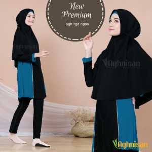 Baju Renang Wanita Muslimah Premium Dewasa Syari Model New Premium by Aghnisan Collection