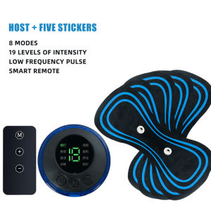 Portable Electric Neck Massager Pain Relief Body Massage EMS Cervical Spine Massage Stickers Health Care masajeadora muscular