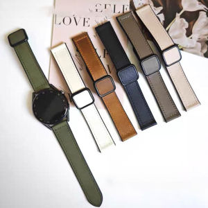 Magnetic Strap For Realme Watch 5 Smart Watch Genuine Leather+Silicone Bracelet