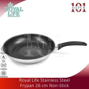 Royal Life Stainless Frypan 26 cm / Penggorengan Anti Lengket