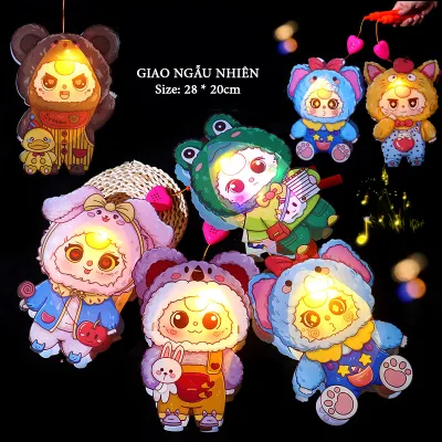Lồng Đèn Trung Thu Thỏ Ngọc Cá Vàng Sứa Thỏ 2 Mảnh Handmade Hang Mới Đẹp Đồ Chơi Trung Thu Cho Bé