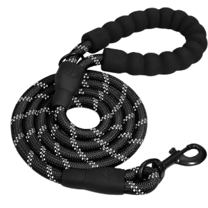 Heavy Duty Nylon Traction Rope Dog Leash Comfortable Padded Handle Reflective Puppy Leashes for Small Medium Large Dogs